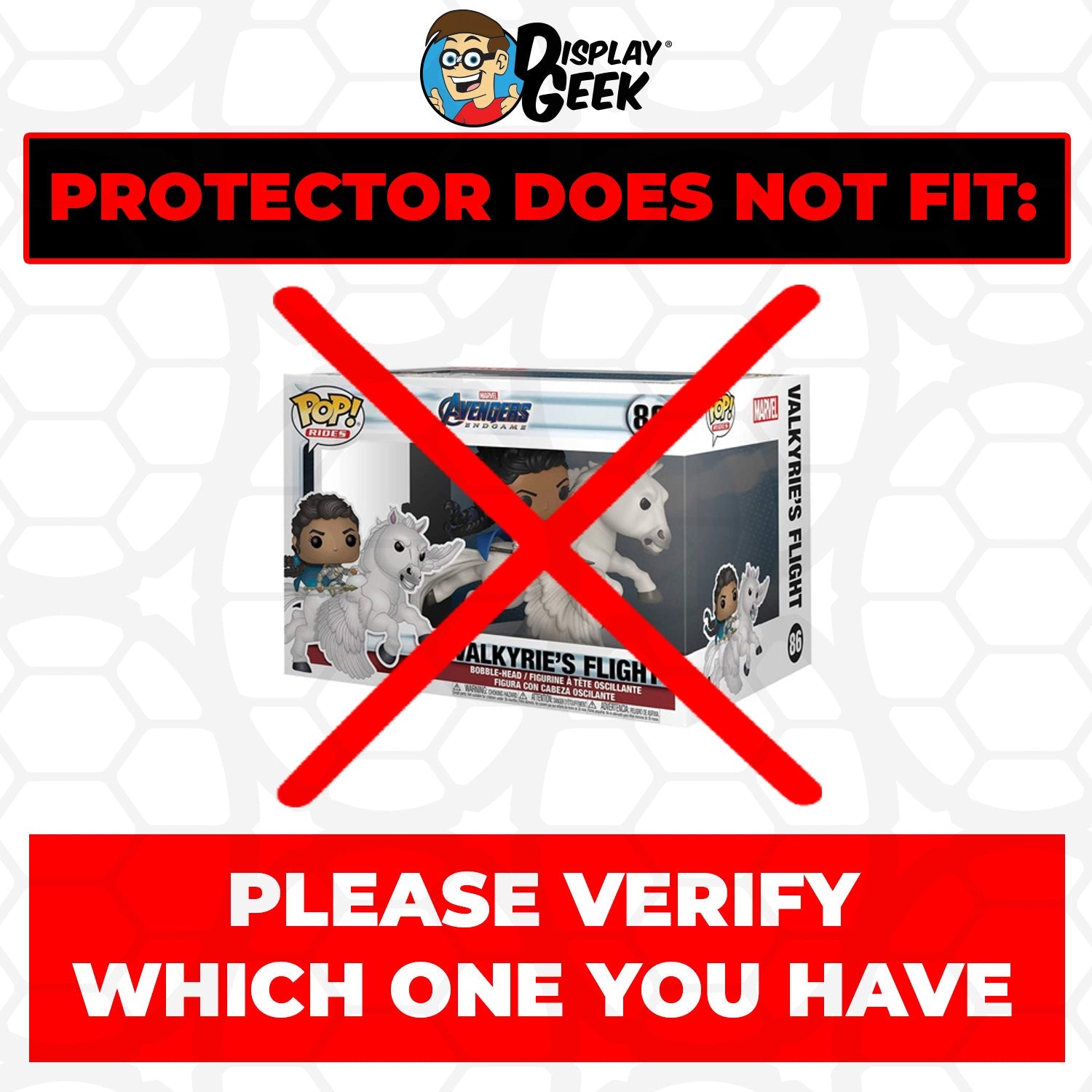 Pop Protector for Valkyrie's Flight Blacklight #86 Funko Pop Rides - PPG Pop Protector Guide Search Created by Display Geek