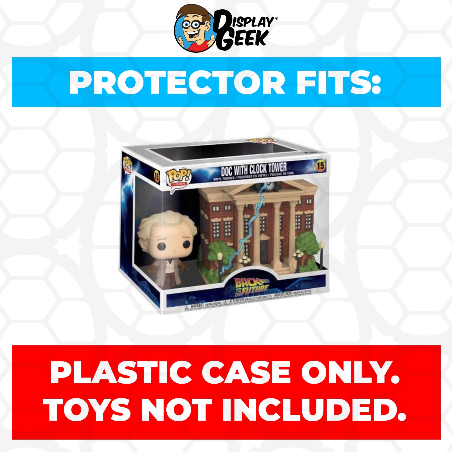 Pop Protector for Doc with Clock Tower #15 Funko Pop Town - PPG Pop Protector Guide Search Created by Display Geek