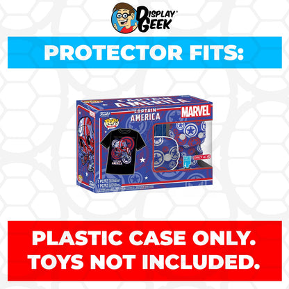 Pop Protector for Pop & Tee Captain America Art Series #36 Funko Box - PPG Pop Protector Guide Search Created by Display Geek