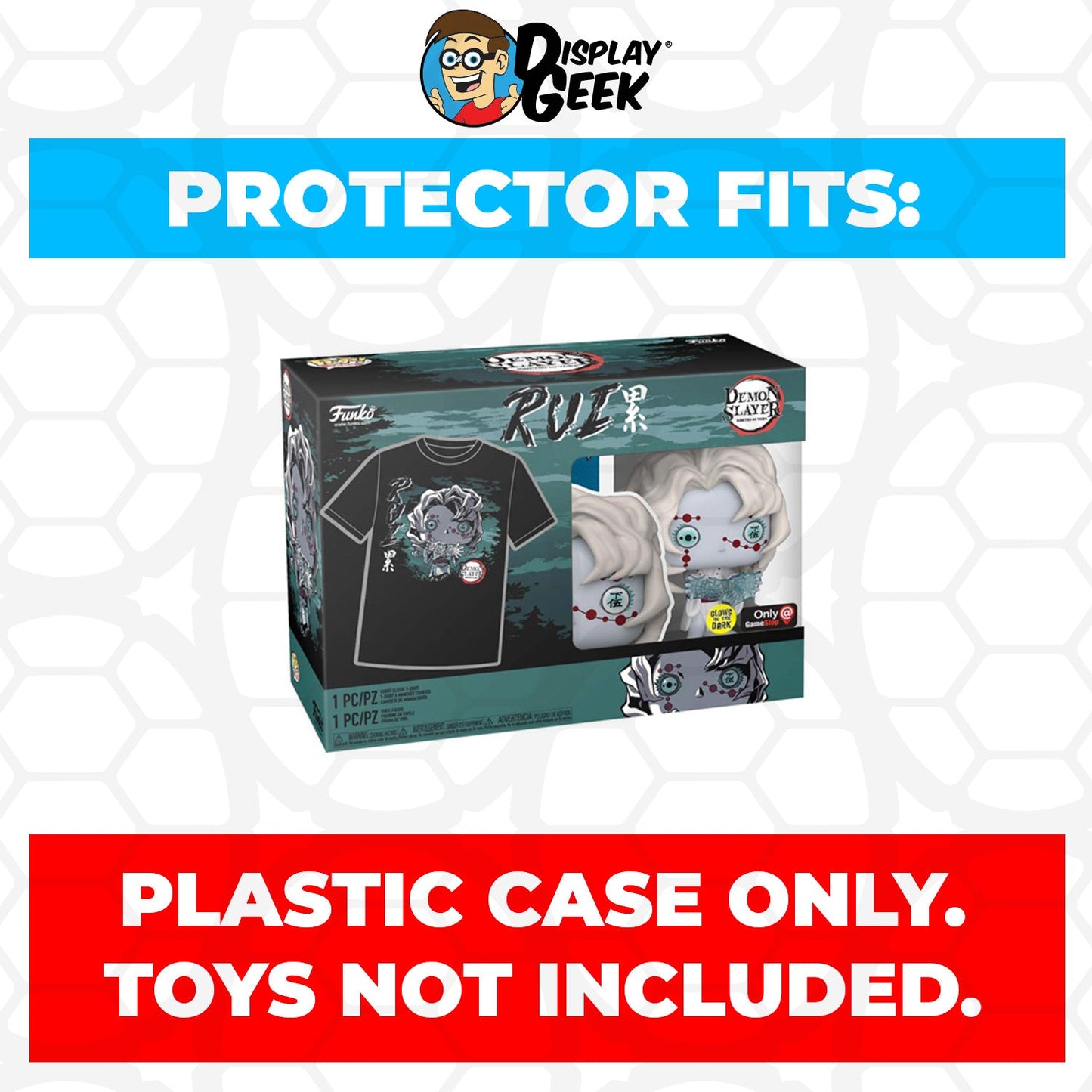 Pop Protector for Pop & Tee Demon Slayer Rui Glow #1307 Funko Box - PPG Pop Protector Guide Search Created by Display Geek