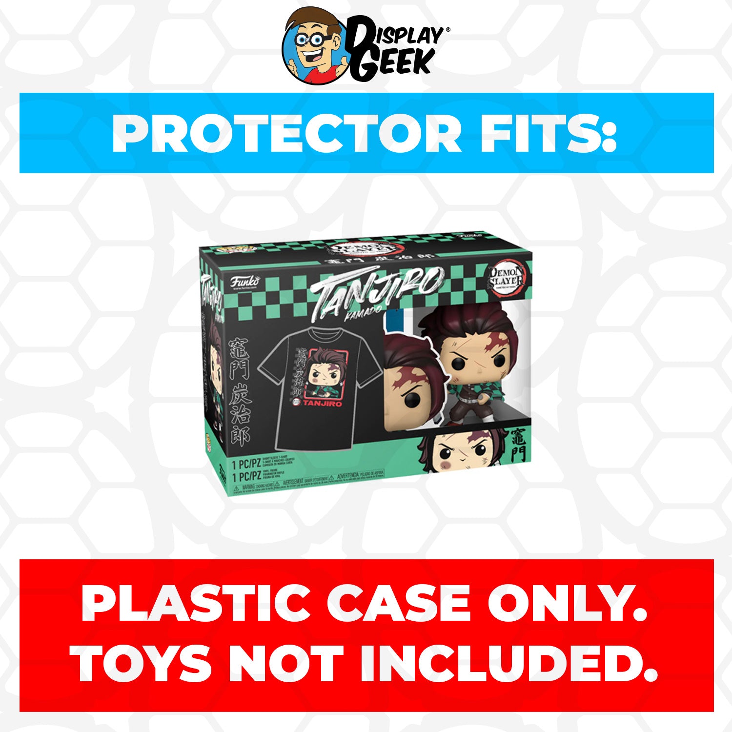 Pop Protector for Pop & Tee Demon Slayer Tanjiro Kamado Sword #867 Funko Box - PPG Pop Protector Guide Search Created by Display Geek