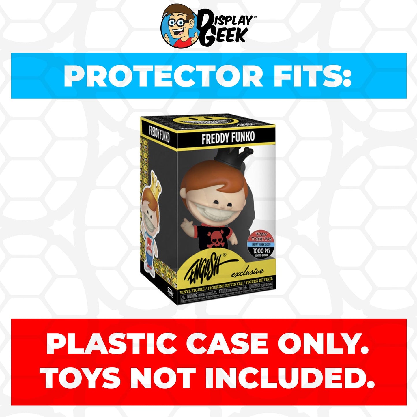 Pop Protector for Freddy Funko Ron English Black Shirt NYCC LE 1000 - PPG Pop Protector Guide Search Created by Display Geek