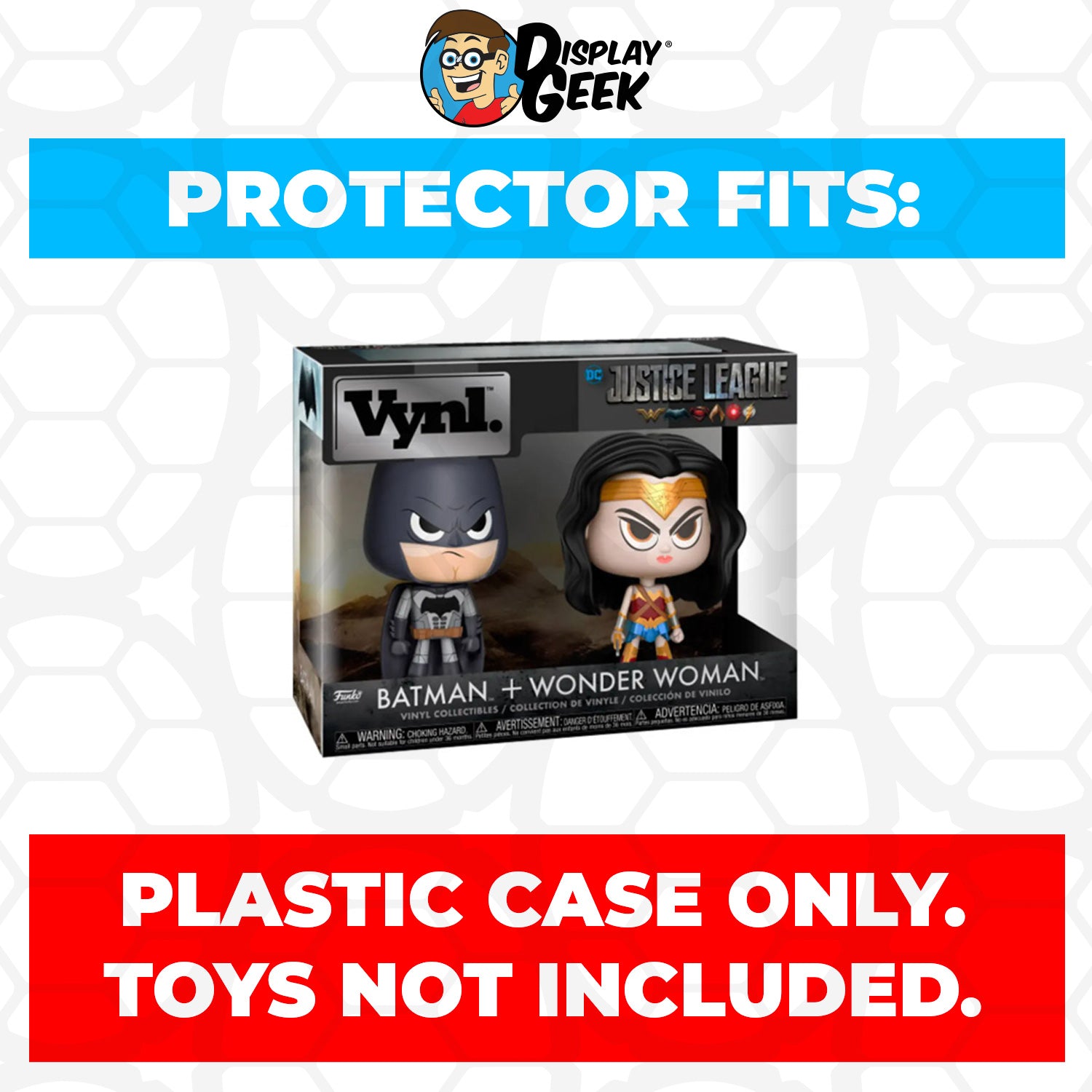 Pop Protector for Vynl 2 Pack Batman & Wonder Woman Funko - PPG Pop Protector Guide Search Created by Display Geek