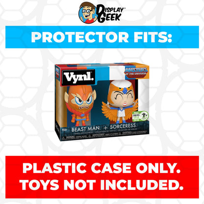 Pop Protector for Vynl 2 Pack Beast Man & Sorceress Funko - PPG Pop Protector Guide Search Created by Display Geek