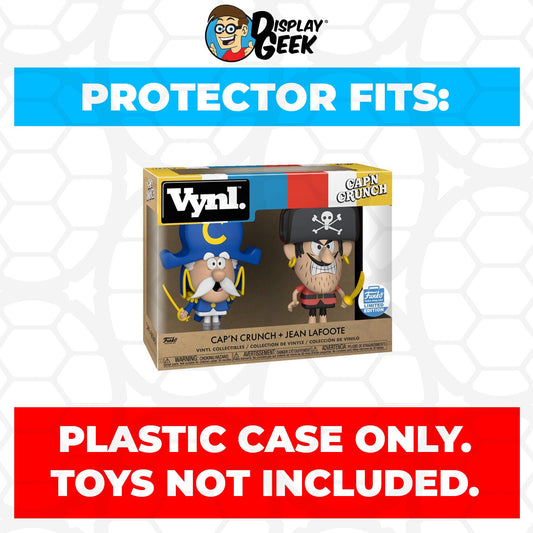 Pop Protector for Vynl 2 Pack Cap'n Crunch & Jean LaFoote Funko - PPG Pop Protector Guide Search Created by Display Geek