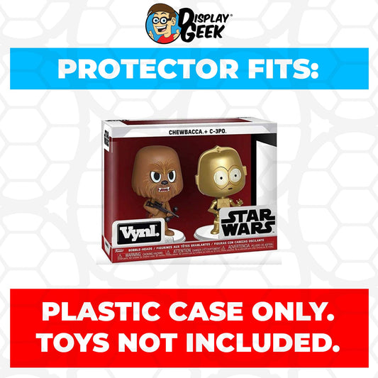 Pop Protector for Vynl 2 Pack Chewbacca & C-3PO Funko - PPG Pop Protector Guide Search Created by Display Geek