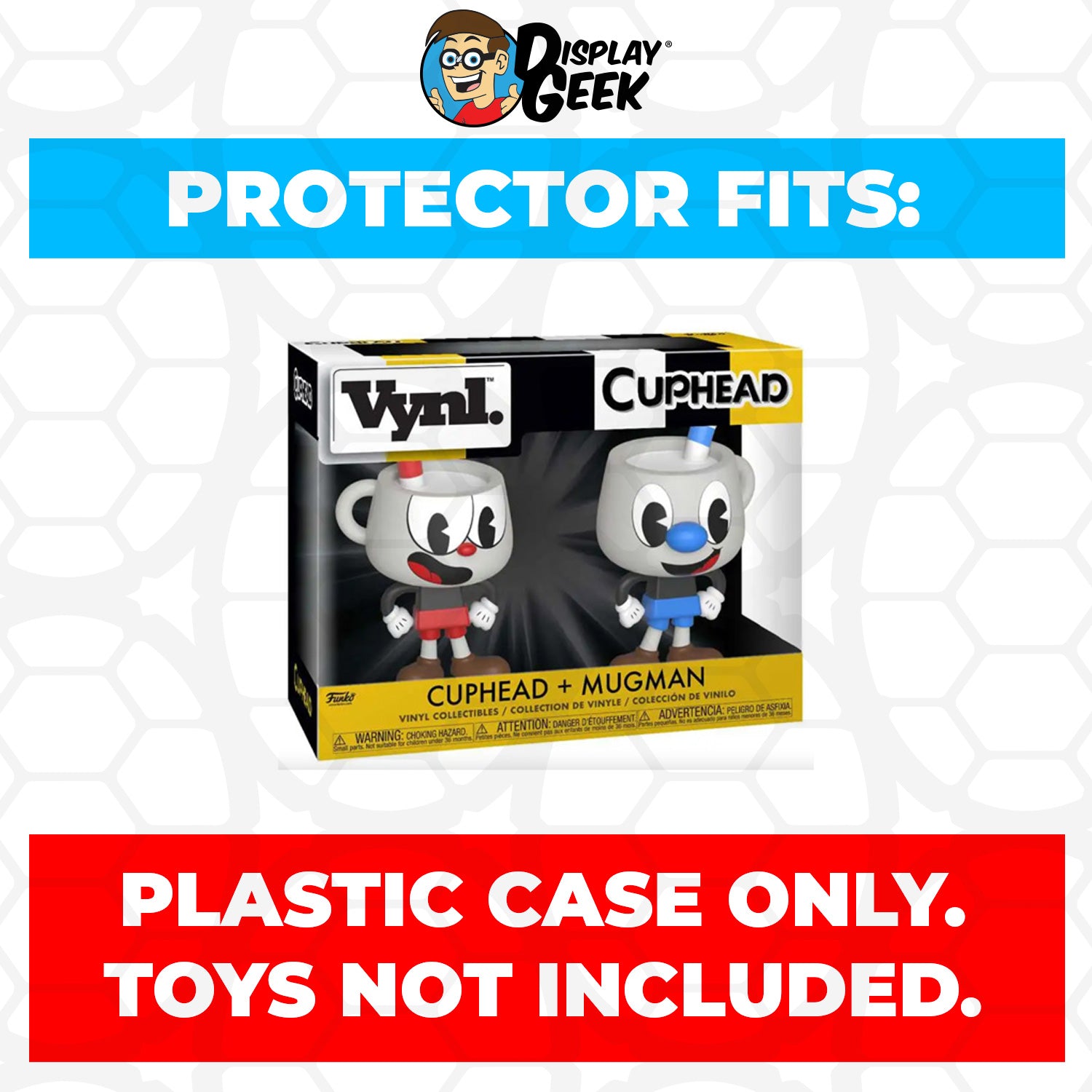 Pop Protector for Vynl 2 Pack Cuphead & Mugman Funko - PPG Pop Protector Guide Search Created by Display Geek