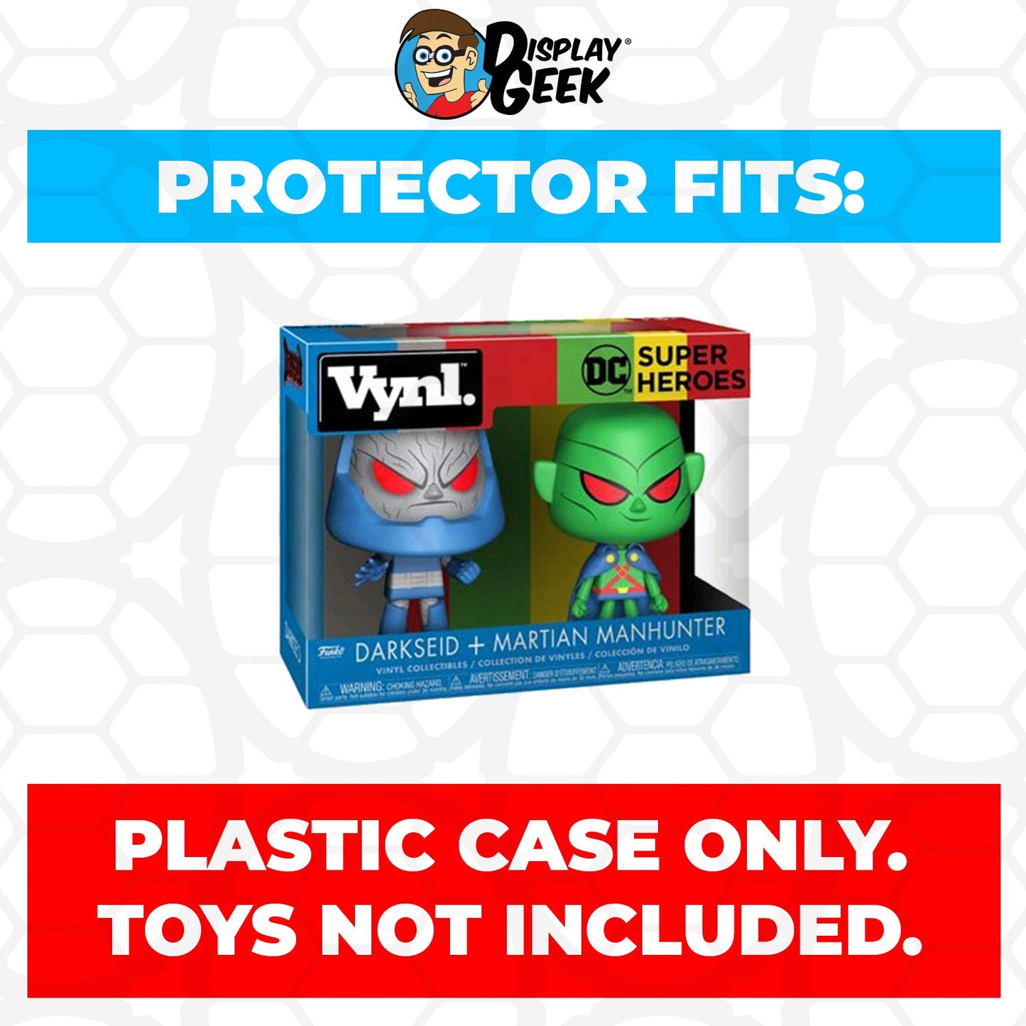 Pop Protector for Vynl 2 Pack Darkseid & Martian Manhunter Funko - PPG Pop Protector Guide Search Created by Display Geek