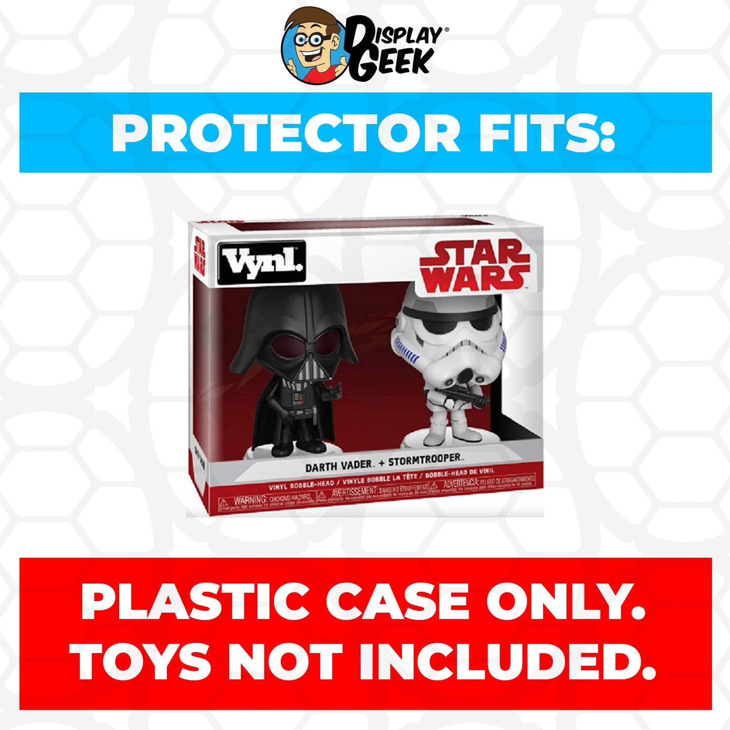 Pop Protector for Vynl 2 Pack Darth Vader & Stormtrooper Funko - PPG Pop Protector Guide Search Created by Display Geek