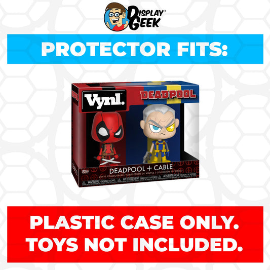 Pop Protector for Vynl 2 Pack Deadpool & Cable Funko - PPG Pop Protector Guide Search Created by Display Geek