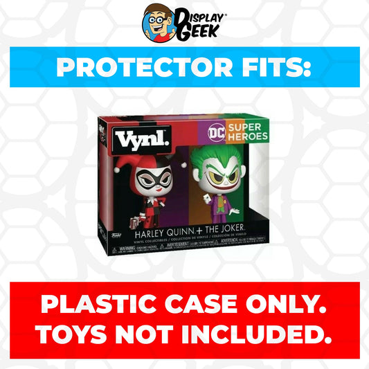 Pop Protector for Vynl 2 Pack Harley Quinn & The Joker Funko - PPG Pop Protector Guide Search Created by Display Geek