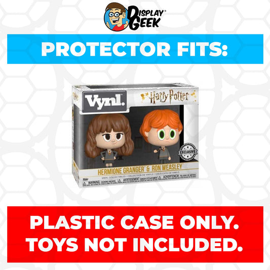 Pop Protector for Vynl 2 Pack Hermione Granger & Ron Weasley Broken Wand Funko - PPG Pop Protector Guide Search Created by Display Geek