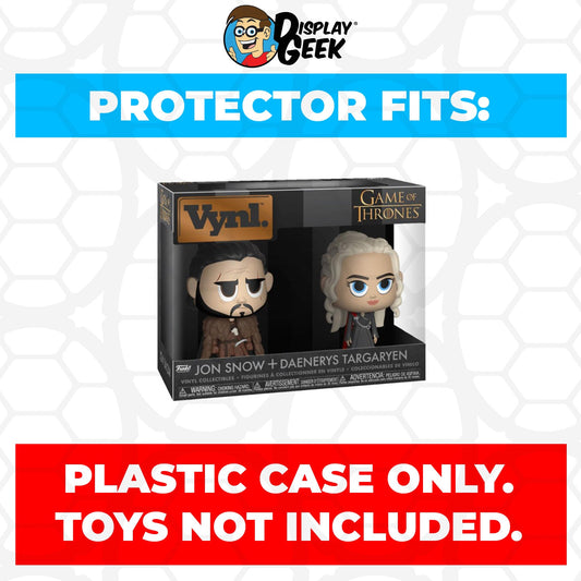 Pop Protector for Vynl 2 Pack Jon Snow & Daenerys Targaryen Funko - PPG Pop Protector Guide Search Created by Display Geek