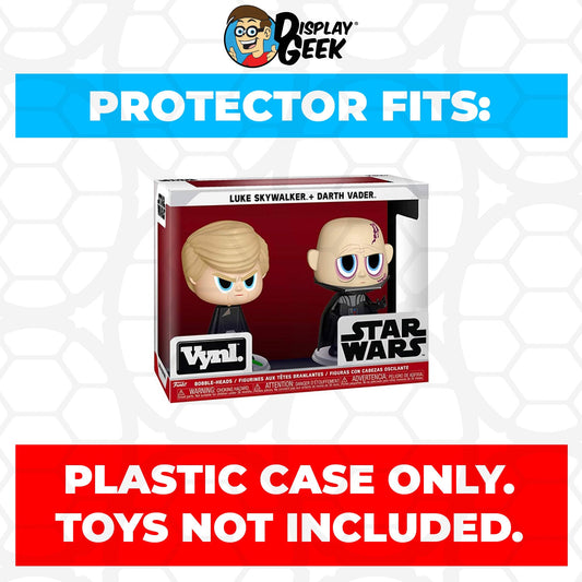 Pop Protector for Vynl 2 Pack Luke Skywalker & Darth Vader Funko - PPG Pop Protector Guide Search Created by Display Geek