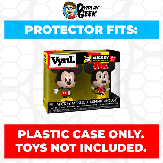 Pop Protector for Vynl 2 Pack Mickey Mouse & Minnie Mouse Funko - PPG Pop Protector Guide Search Created by Display Geek