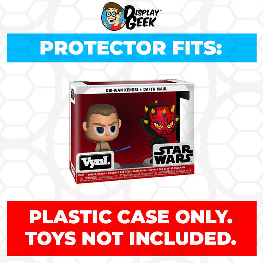 Pop Protector for Vynl 2 Pack Obi-Wan Kenobi & Darth Maul Funko - PPG Pop Protector Guide Search Created by Display Geek