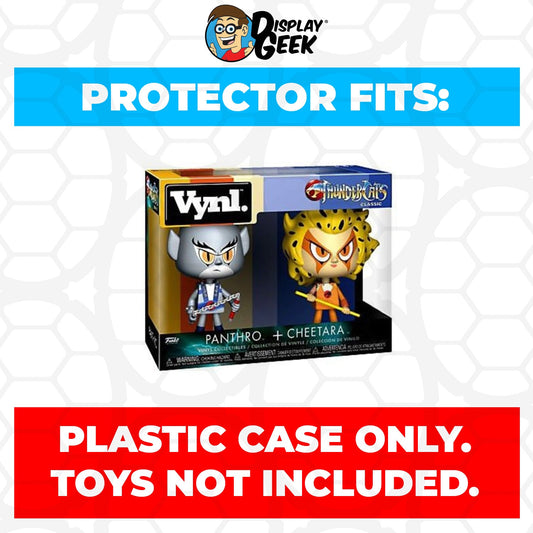 Pop Protector for Vynl 2 Pack Panthro & Cheetara Funko - PPG Pop Protector Guide Search Created by Display Geek
